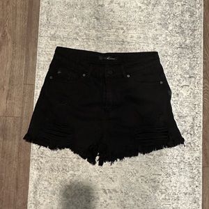 Kancan Distressed Black Shorts Size M